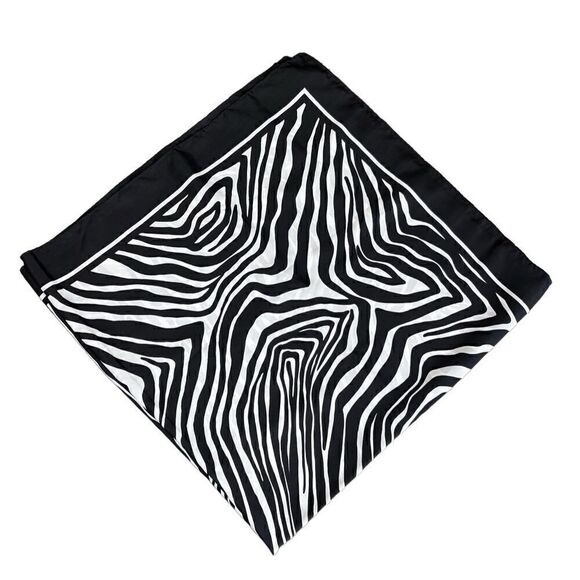 Avon scarf wrap zebra print black white - Picture 3 of 10